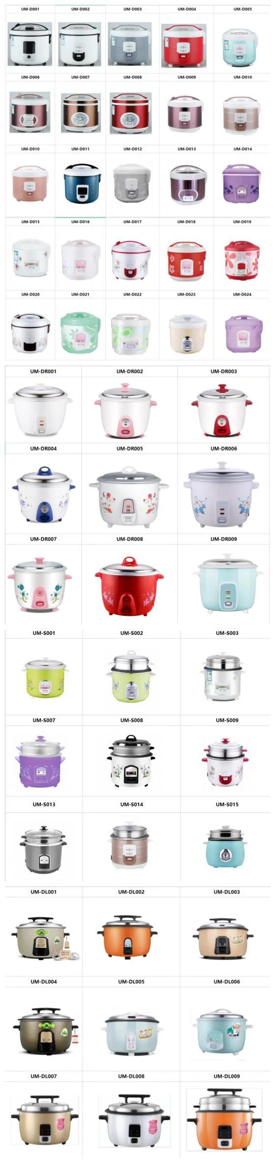 Factory Direct China for Dinner Custom Logo 1.8L Electric 2.2L with Steamer 2.8L Deluxe Rice Cooker