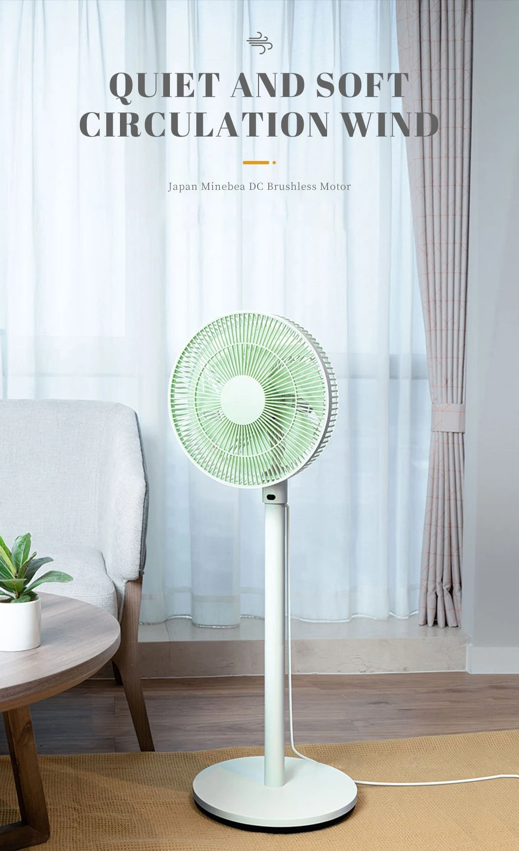 High Quality 8 Speed Inverter Adjustable Mode Standing Pedestal Electric Fans for Home