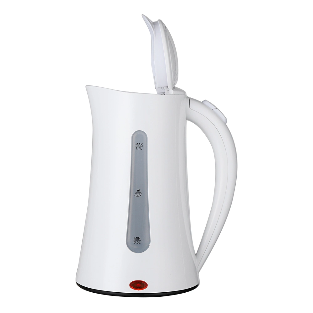 Cordless Kettle Plastic Stainless Steel 1.7L Kettle Plastic Electric Gauge Kettles Single Wall Plastic Kettle