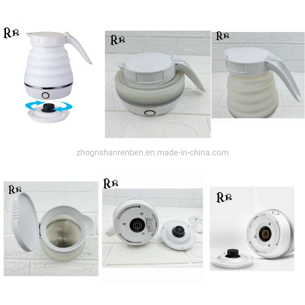 Electric Travelling Silicone Portable Pop-up Kettle Silicone Travel Foldable Kettle