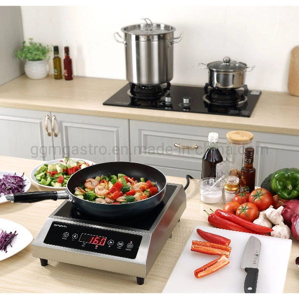 Electric Commercial Kitchen Equipment 2.7kw Stainless Steel Housing Induction Cooker