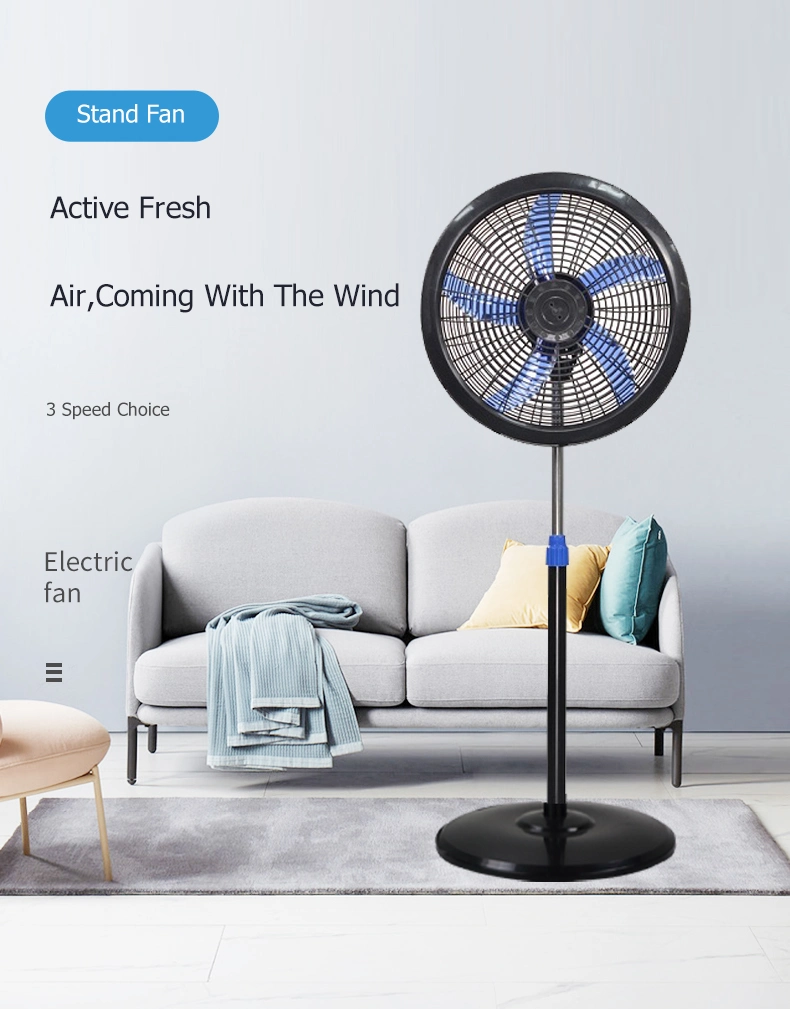 Factory Price Deluxe Metal Heavy Duty Oscillating Circulating Pedestal Air Cooler Industrial Stand Pedestal Fans